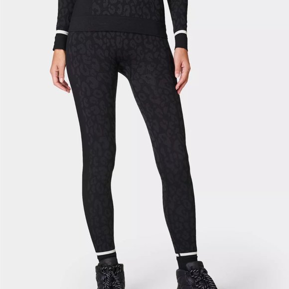 Leopard Jacquard Base Layer Leggings - Picture 3 of 14